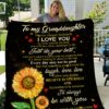 Sunflower  To My Granddaughter Quilt  Quilt